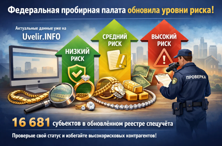 Федеральная пробирная палата обновила уровни риска по ПОД/ФТ: актуальные данные