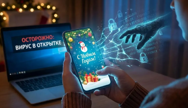Осторожно: Новогодний фишинг. Россиянам рассылают открытки с вирусами