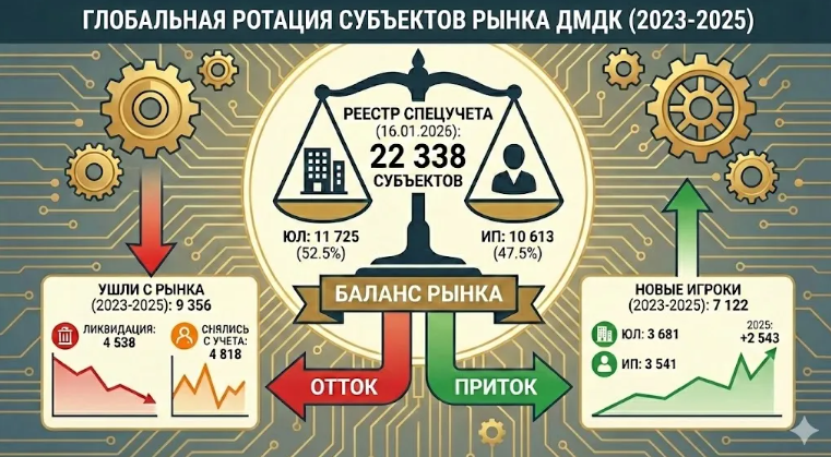 Рынок ДМДК — итоги трехлетки