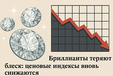 Бриллианты теряют блеск: ценовые индексы вновь снижаются